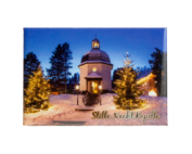 Magnet Winterbild quer beleuchtet